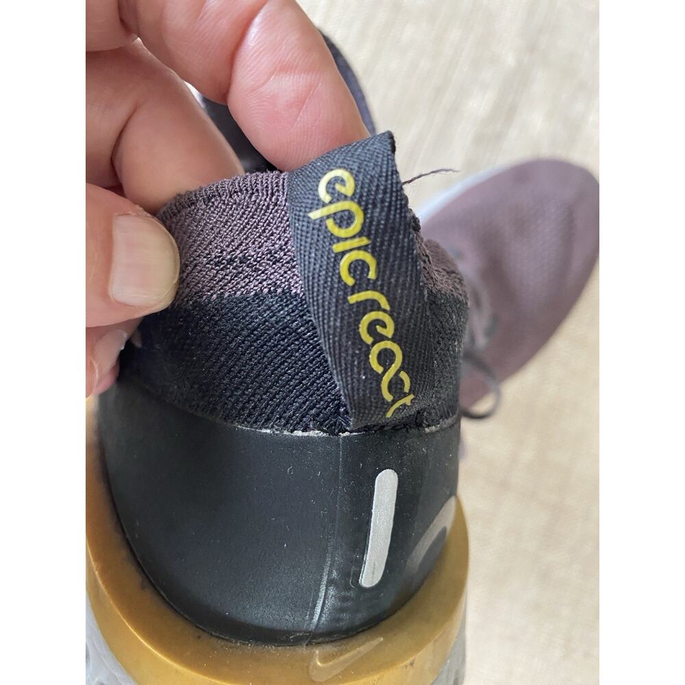 NIKE Epic React Flyknit Thunder Grey 11 - Picture 9 of 9